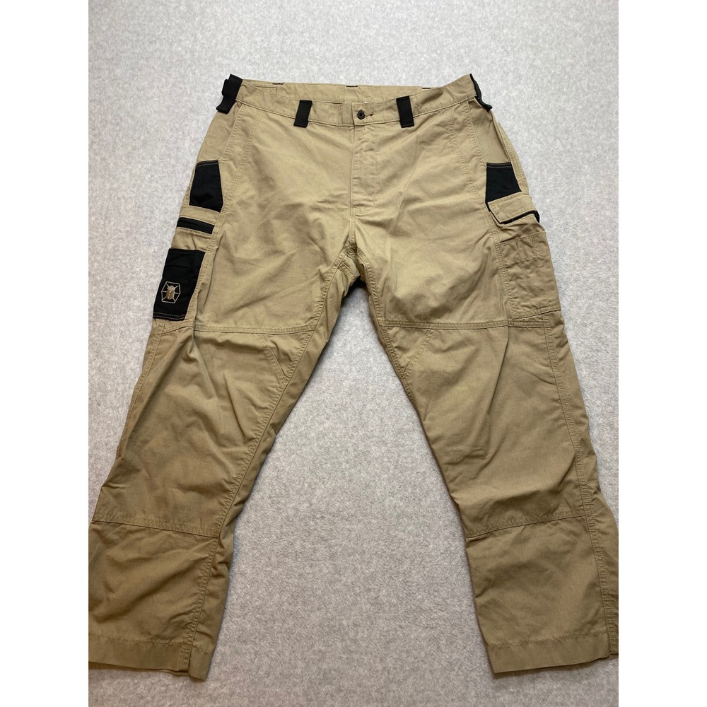 Kitanica Tactical Cargo Pants Mens 42 Khaki Tan Ripstop USA Made Work Trousers